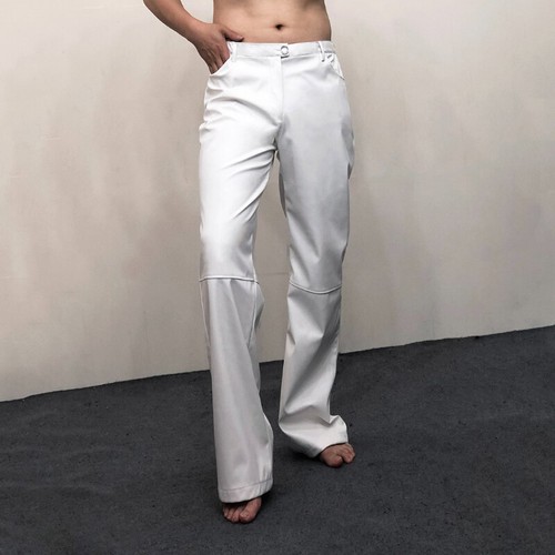 Uomo ecopelle pantaloni - uomo,