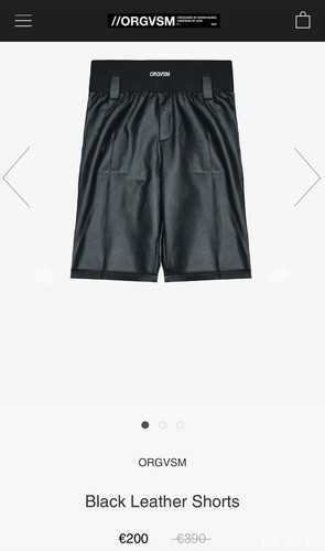 Pantaloni orgvsm black leather - orgvsm,