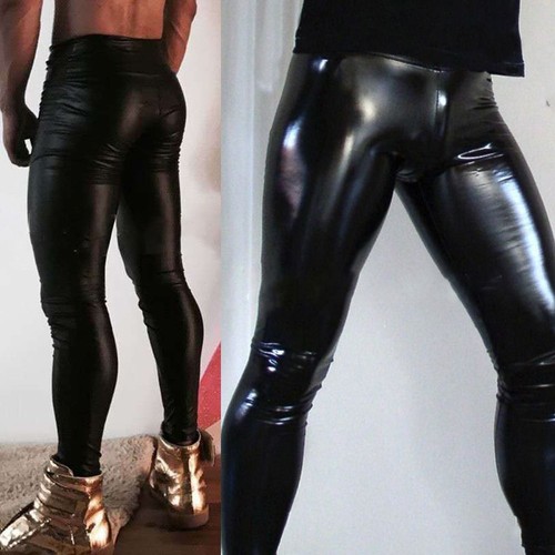 Leggings uomo sexy ecopelle