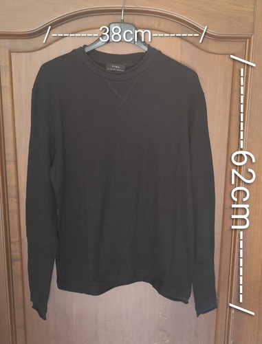 Maglia zara nera girocollo - maglia, a