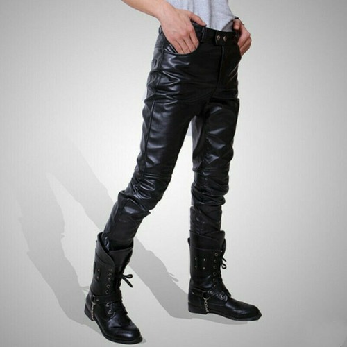 Uomo ecopelle pantaloni - pu,