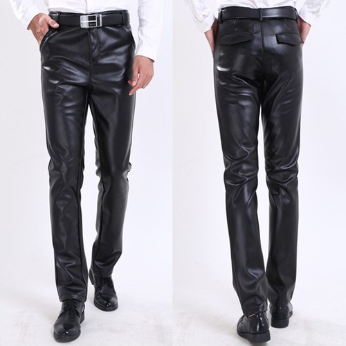 Pantaloni biker finta pelle - in,