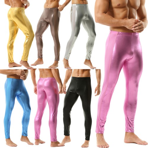 Pantaloni lunghi uomo ecopelle