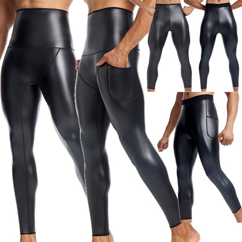 Pantalone uomo pelle - pu, vita